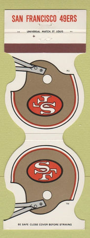 Matchbook Cover - San Francisco 49ers Football 1986 Habenicht Howlett Glass CA