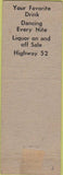 Matchbook Cover - Wagon Wheel Nite Club Waite Park MN