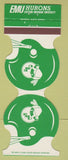 Matchbook Cover - Eastern Michigan Hurons Football Haab's Ypsilanti MI