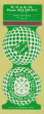Matchbook Cover - Crystal Woods Golf Club Woodstock IL