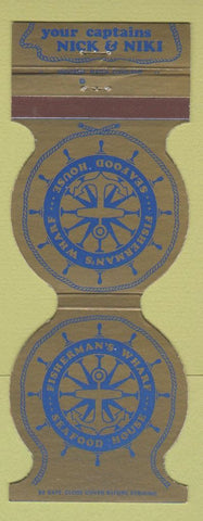 Matchbook Cover - Fisherman's Wharf Seafood House Parma Heights Columbus OH