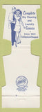 Matchbook Cover - Globe Normington Dry Cleaning Manitowoc WI Jewelite
