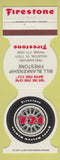 Matchbook Cover - Firestone Tires Houston TX Bill Blankenship