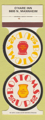 Matchbook Cover - Bottoms Up O'Hare Inn Chicago IL