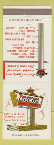 Matchbook Cover - Pat Holden's Liquor Oxnard CA