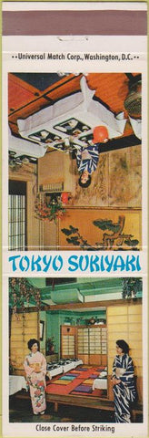 Matchbook Cover - Tokyo Sukiyaki Washington DC girlie