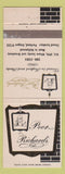Matchbook Cover - Poor Richard's Restaurant Portland OR
