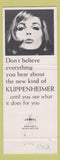Matchbook Cover - Kuppenheimer Men's Clothes Welsh & Levy Baton Rouge LA