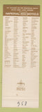 Matchbook Cover - Imperial 400 Motel Murfreesboro TN