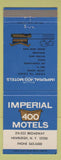 Matchbook Cover - Imperial 400 Motel Newburgh NY