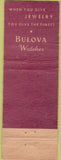 Matchbook Cover - Kay Jewelers Bulova watches  WEAR