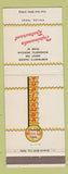 Matchbook Cover - Tupinamba Mexican Restaurant Dallas TX