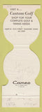 Matchbook Cover - Custom Golf Omaha NE