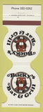 Matchbook Cover - Bucky's Bar and Grill Covina CA
