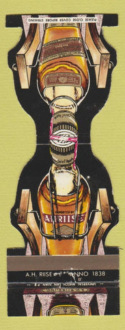 Matchbook Cover - AH Riise Liquors St Thomas Virgin Islands WEAR Jewelite