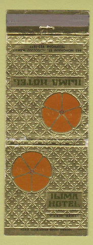 Matchbook Cover - Ilima Hotel Waikiki Hawaii