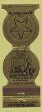 Matchbook Cover - Gumbo's Restaurant Lounge Houston TX