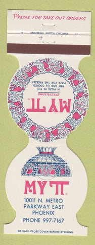 Matchbook Cover - My Pi Pizza Phoenix AZ