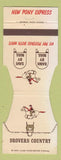 Matchbook Cover - Drovers County Bank Chicago IL WEAR