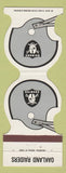 Matchbook Cover - Oakland Raiders Football 1980 Crown Antioch CU CA