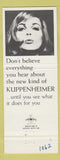 Matchbook Cover - Kuppenheimer Men's Clothes Nelson Moore San Diego CA