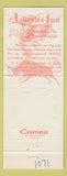 Matchbook Cover - Lakeside Inn Limerick PA restaurant