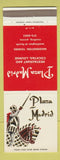 Matchbook Cover - Plaza Madrid Restaurant Reading PA