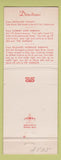 Matchbook Cover - The Marquis Pearl River NY restaurant