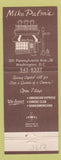 Matchbook Cover - Mike Palm's Restaurant Washington DC