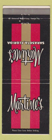 Matchbook Cover - Martime's Sarasota FL restaurant