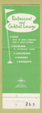 Matchbook Cover - Sportsman Country Club Northbrook IL golf bowling