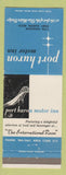 Matchbook Cover - Port Huron Motor Inn MI