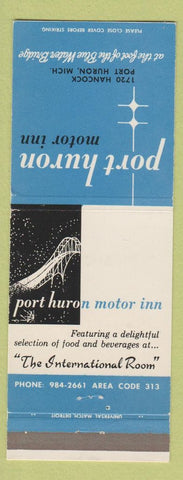 Matchbook Cover - Port Huron Motor Inn MI