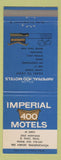 Matchbook Cover - Imperial 400 Motel El Paso TX
