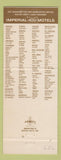 Matchbook Cover - Imperial 400 Motel El Paso TX