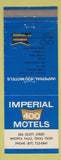 Matchbook Cover - Imperial 400 Motel Wichita Falls TX