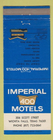 Matchbook Cover - Imperial 400 Motel Wichita Falls TX