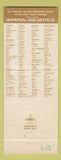 Matchbook Cover - Imperial 400 Motel Wichita Falls TX