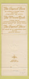 Matchbook Cover - Imperial House Motel Lexington KY