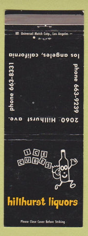 Matchbook Cover - Millhurst Liquors Los Angeles CA WEAR