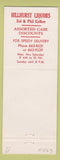 Matchbook Cover - Millhurst Liquors Los Angeles CA WEAR