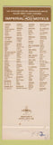Matchbook Cover - Imperial 400 Motel Minneapolis MN