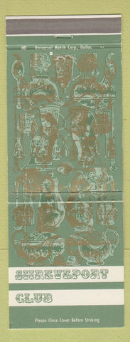 Matchbook Cover - Shreveport Club LA