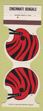 Matchbook Cover - Cincinnati Bengals Football 1982 The Precinct