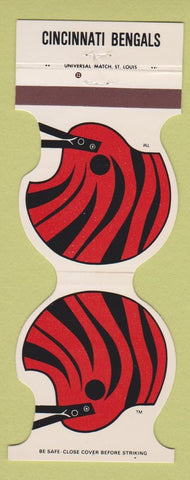Matchbook Cover - Cincinnati Bengals Football 1982 The Precinct