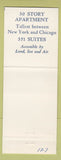 Matchbook Cover - Winton Place Lakewood OH apartments