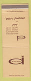 Matchbook Cover - David's Deli Hotel San Francisco CA