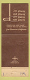 Matchbook Cover - David's Deli Hotel San Francisco CA