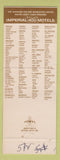 Matchbook Cover - Imperial 400 Motel Albuquerque NM WEAR
