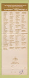 Matchbook Cover - Imperial 400 Motel Granite City IL